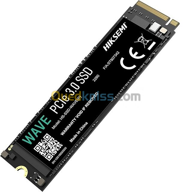  DISQUE DUR SSD NVME HIKSEMI 1TB M.2 2280 PCIe 3.0 M.2 NVMe HIKSEMI WAVE 1TB Gen 3x4