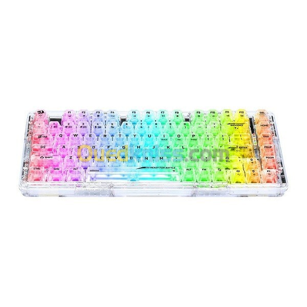 CLAVIER MECANIQUE REDRAGON ELF PRO K649CT-RGB CRYSTAL SWITCHES HOT-SWAP RGB 75% ANTI-GHOSTING