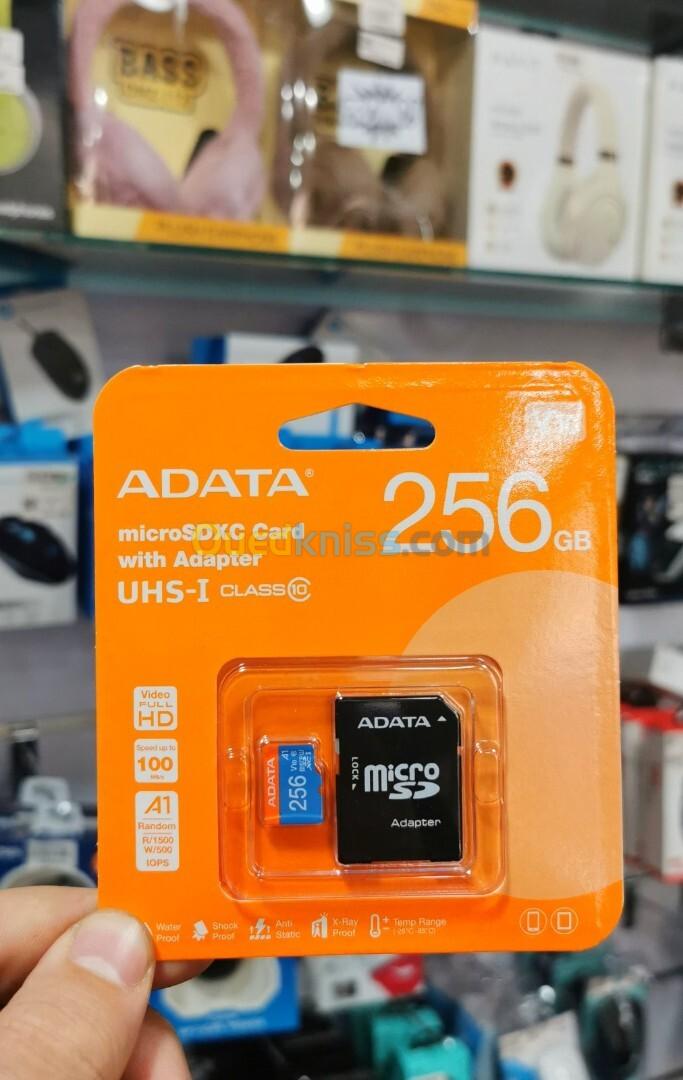 Carte Mémoire Micro_SD **256GB** Class 10 ADATA