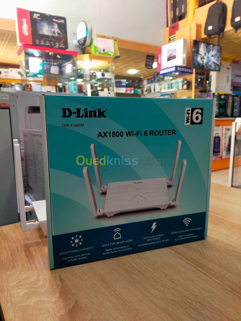 Wireless Router D-Link DIR-X1860M AX1800 WiFi 6