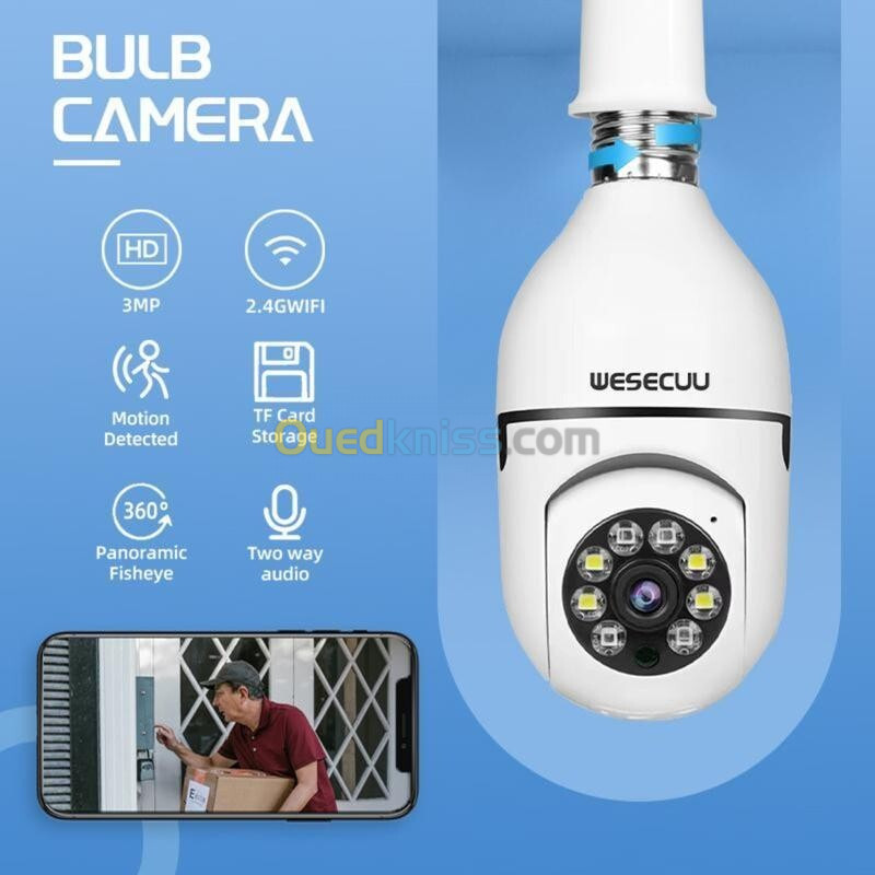 Smart Wifi Camera Calus E27 Pro HD 720P - كاميرا مراقبة