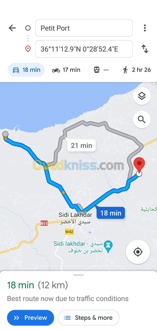 Vente Terrain Mostaganem Sidi lakhdaara