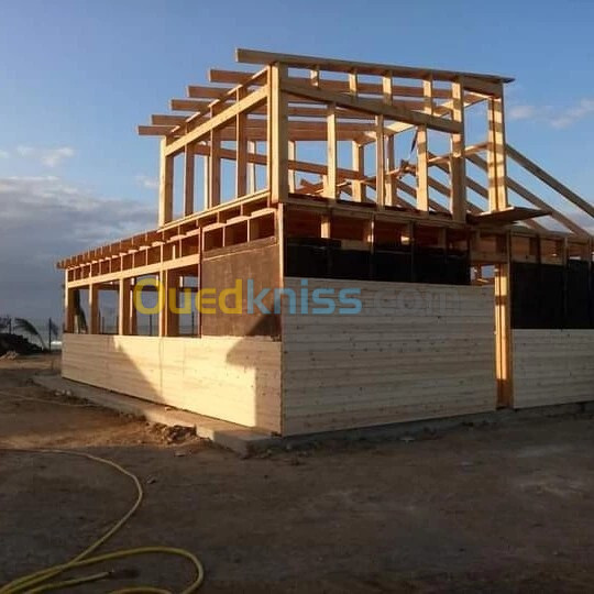 Construction de chalet en bois 