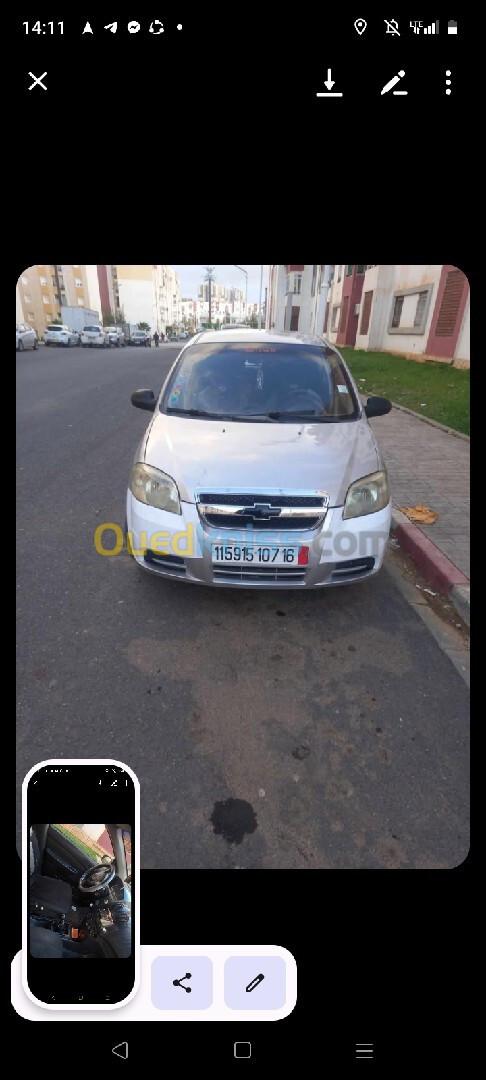 Chevrolet Aveo 4 portes 2007 Elegance Plus