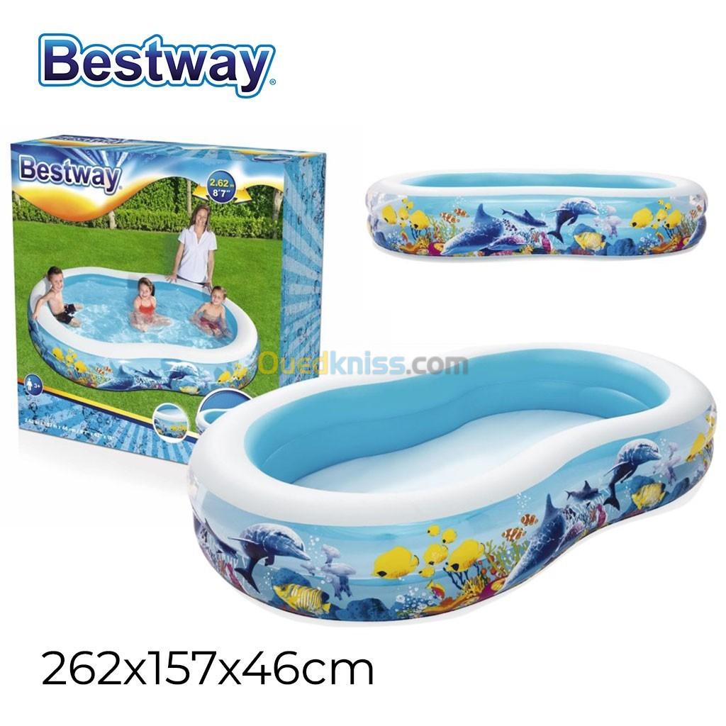 Piscine Océan Gonflable 262 x 157 x 46 cm Bestway #54118