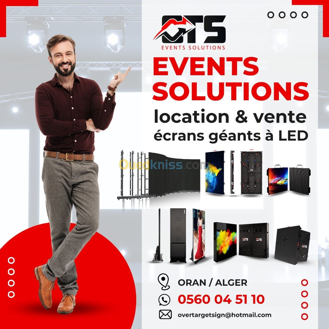 location & vente écrans géants a LED