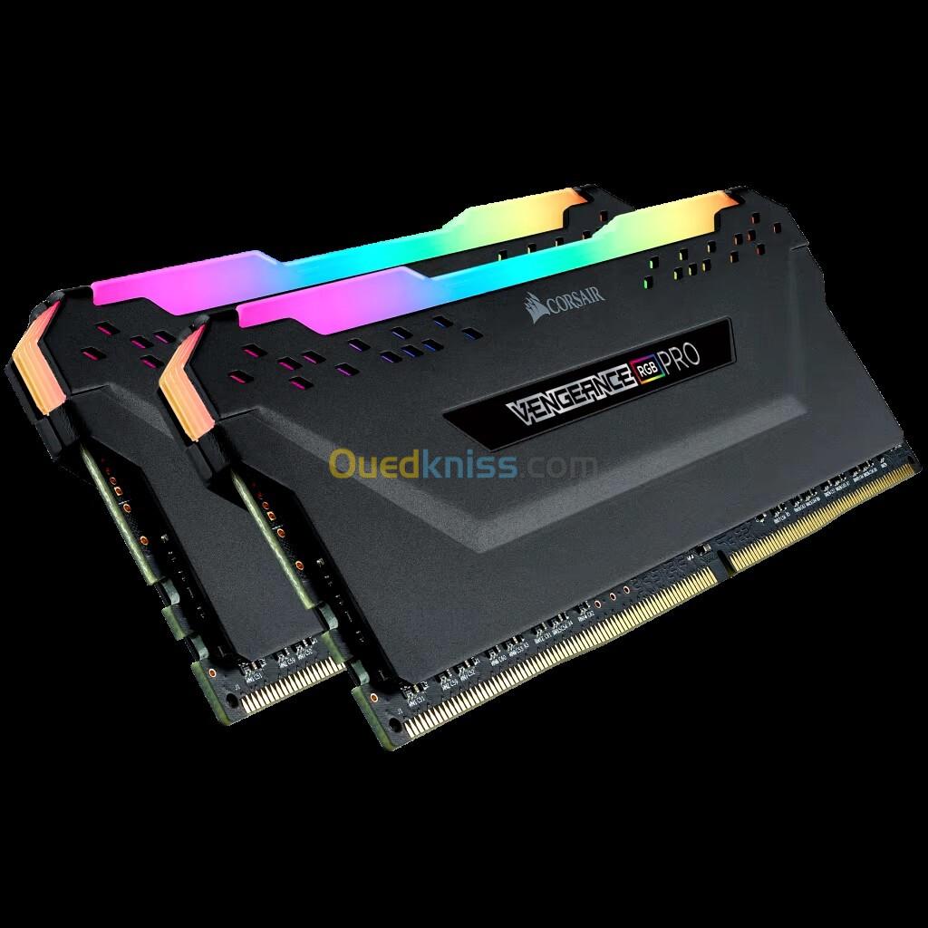 RAM VENGEANCE RGB PRO 8 GO DDR4 DRAM 3200 MHz C16 noir