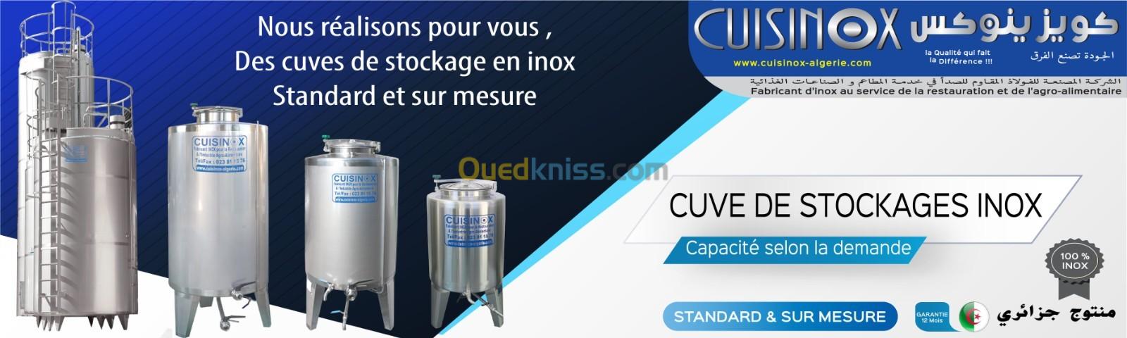 cuve de stockage en inox 