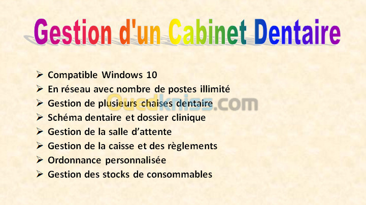 Gestion d'un Cabinet Dentaire