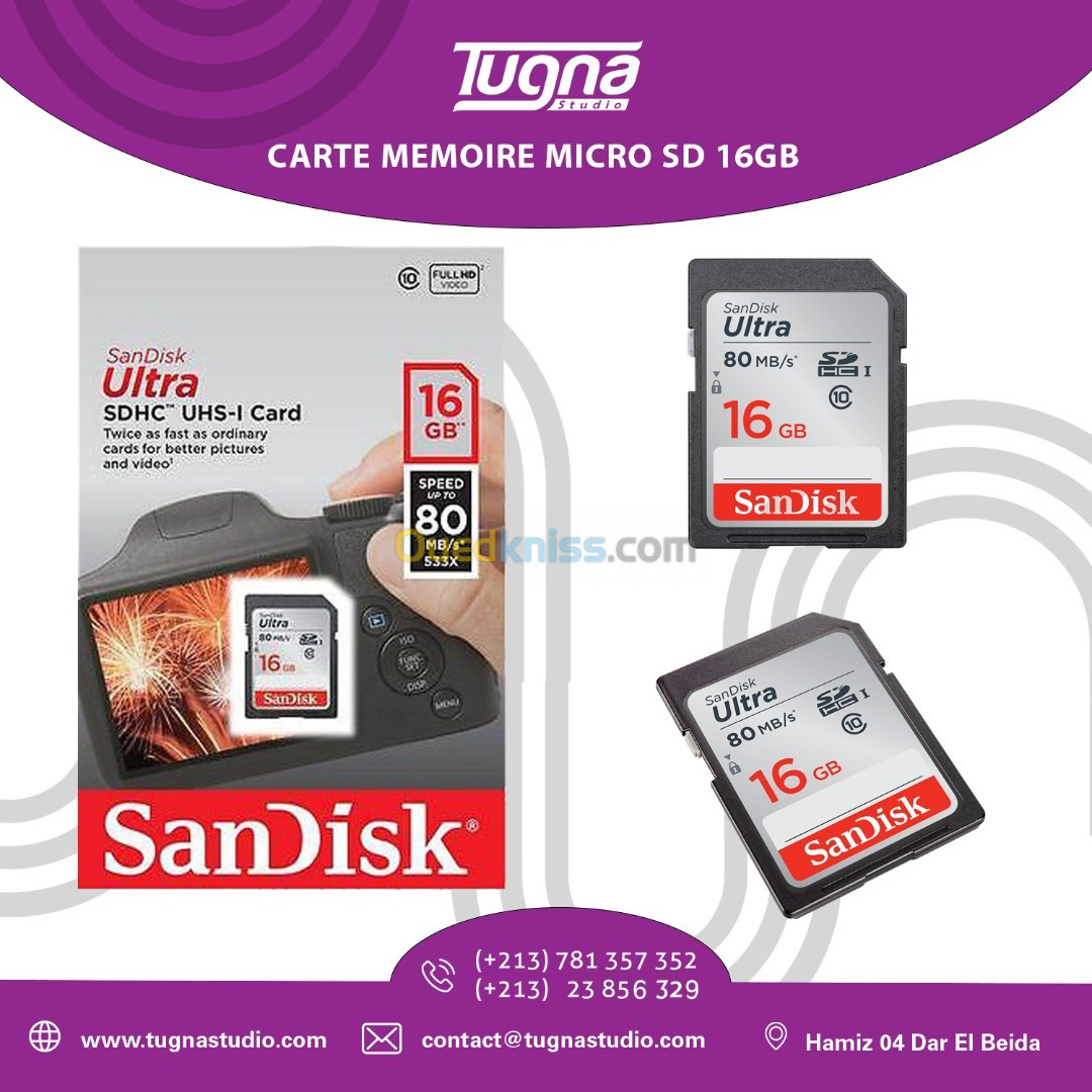 CARTE MEMOIRE MICRO SD 16GB