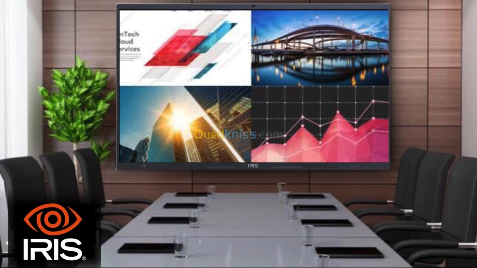 ECRAN IRIS A95 PRO INTERACTIF DISPLAY POUR CONFERENCE 65'' 