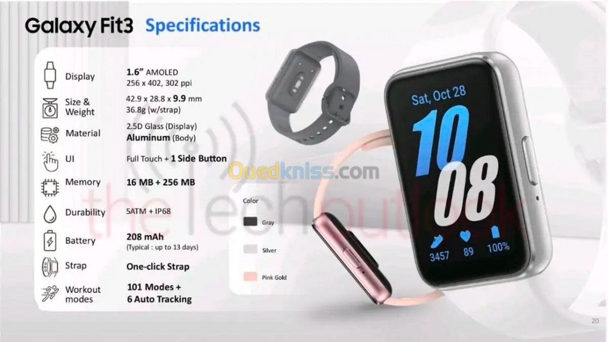 SAMSUNG GALAXY WATCH FIT 3