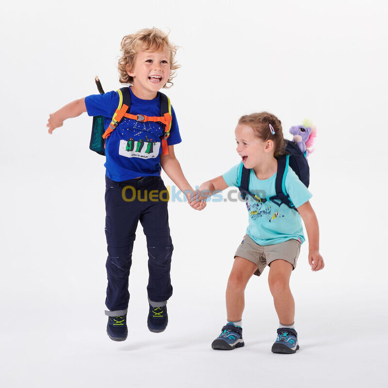 QUECHUA Chaussures de randonnée enfant avec scratch MH100 bleu du 24 AU 34