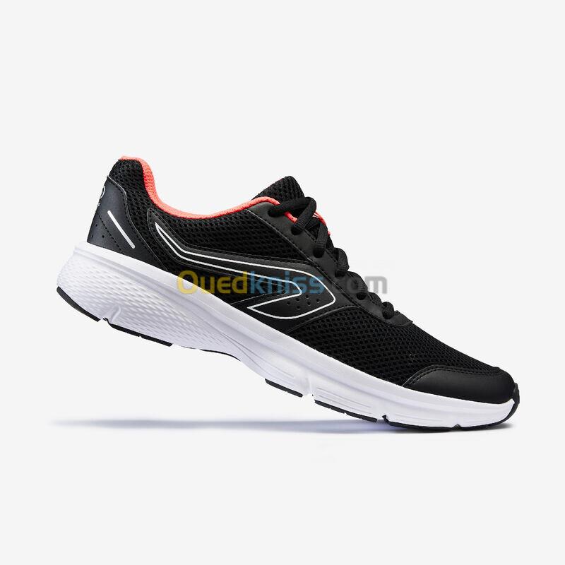 KALENJI CHAUSSURES DE RUNNING FEMME KALENJI RUN CUSHION NOIR CORAIL