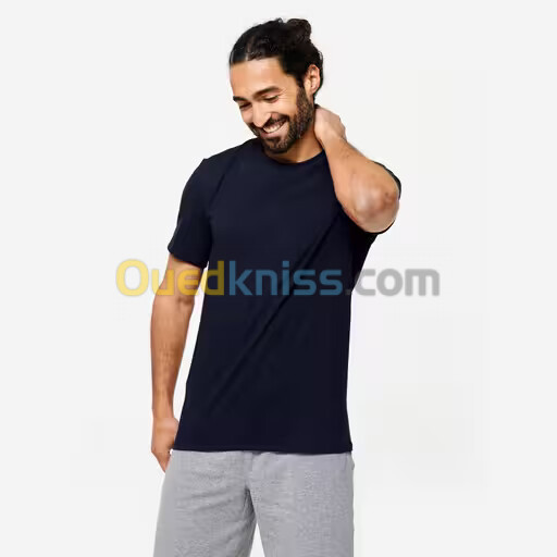 DOMYOS T-shirt Slim fitness homme - 500 vert cyprès