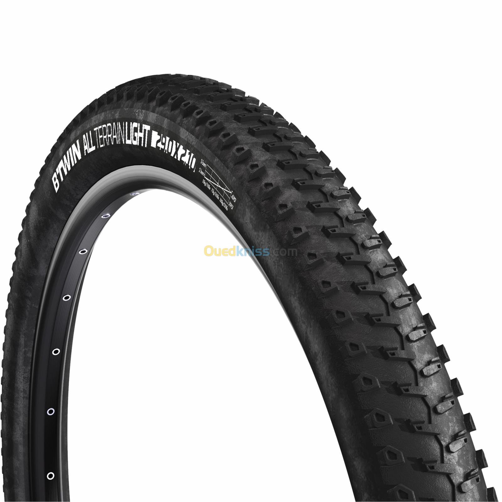 ROCKRIDER PNEU VTT ALL TERRAIN 9 SPEED 29x2,10 TUBELESS READY / ETRTO 54-622