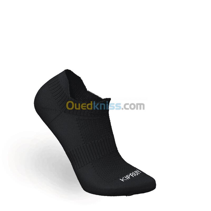 KIPRUN CHAUSSETTES DE RUNNING INVISIBLES RUN500 X2 NOIRES ECO-CONCUES