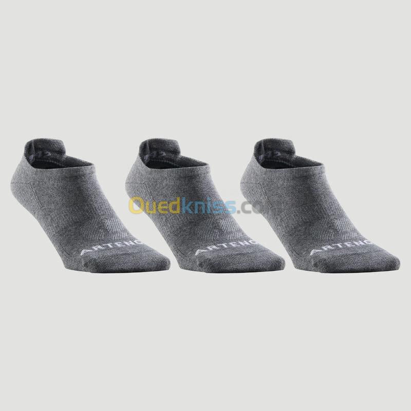 ARTENGO CHAUSSETTES DE SPORT BASSES ARTENGO RS 160 GRIS LOT DE 3