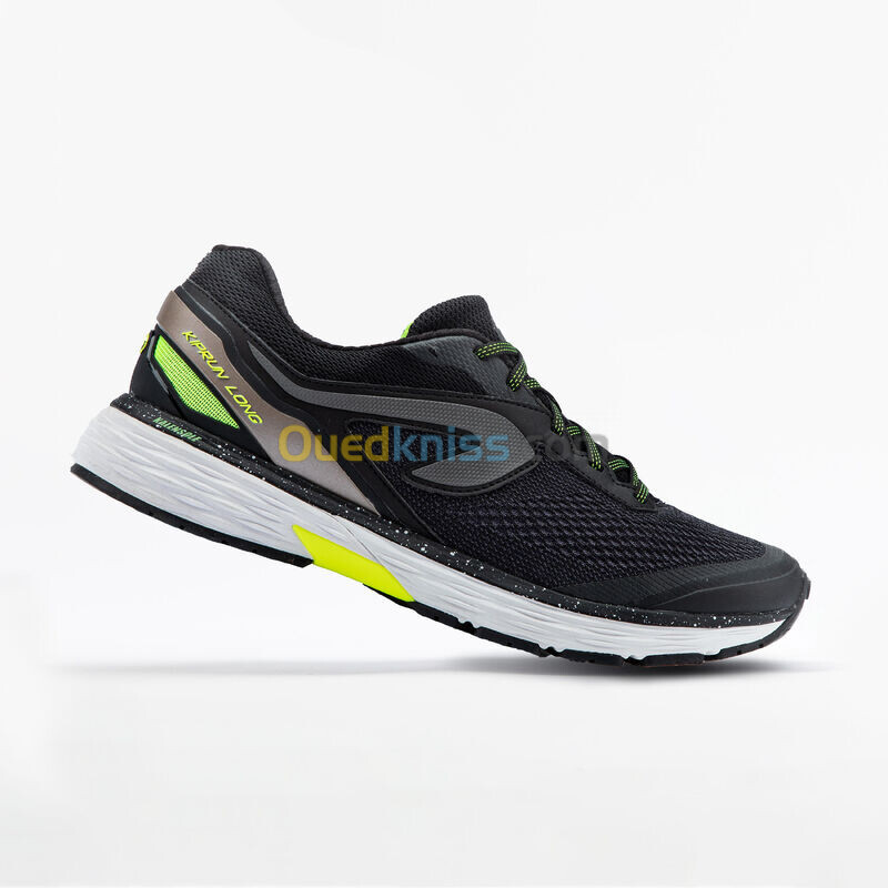 KALENJI CHAUSSURES DE RUNNING HOMME KIPRUN LONG 2 NOIR JAUNE