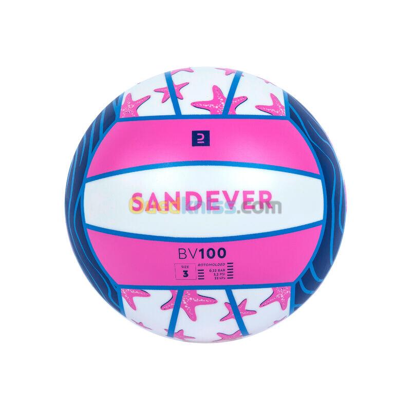 KIPSTA Ballon de plage BV100 Fun Taille 3 Etoile bleu et rose