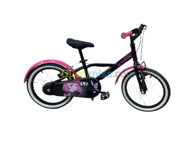 DECATHLON Velo Btwin Noir Rose Fille