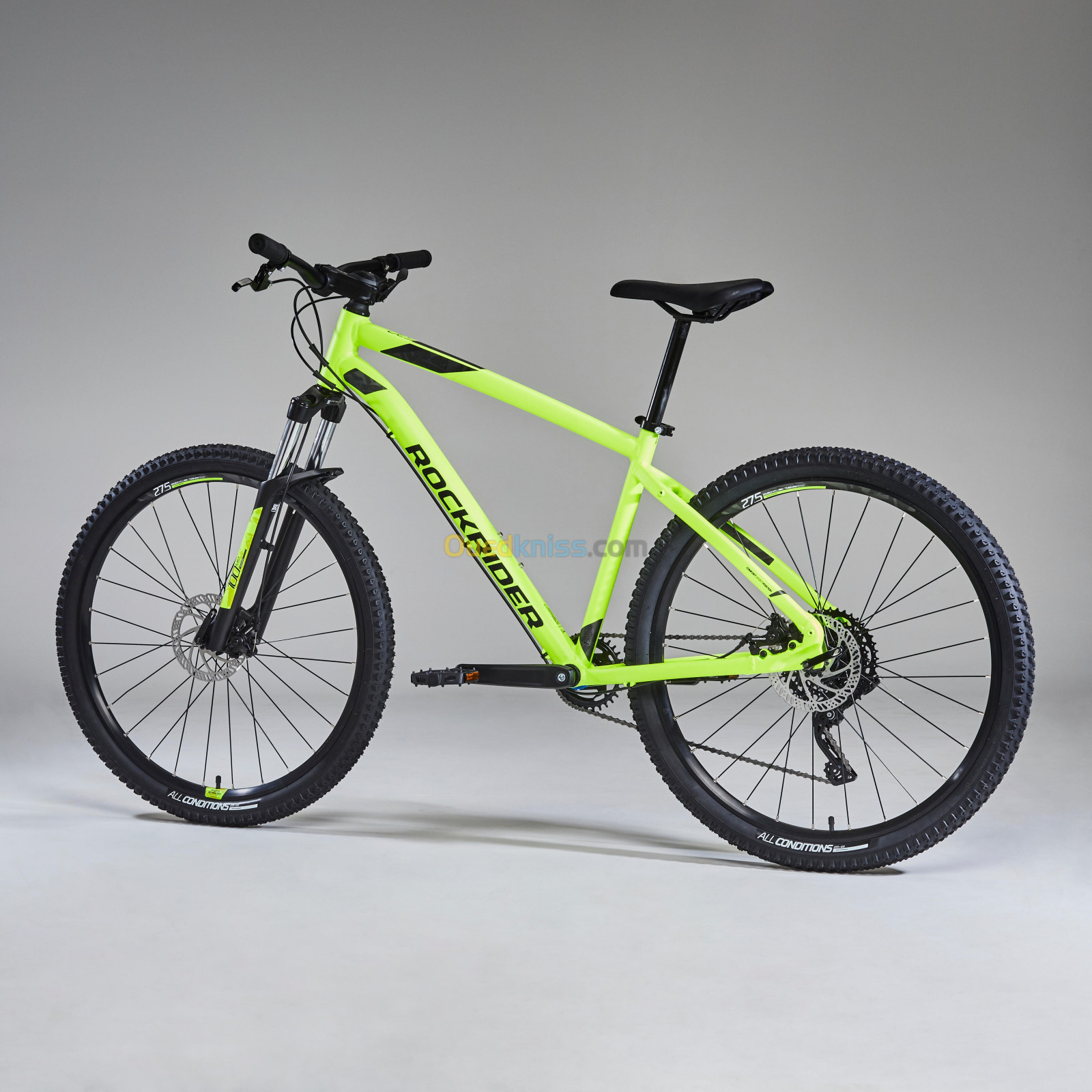 ROCKRIDER VÉLO VTT ST 530 MDB NOIR JAUNE 27,5"