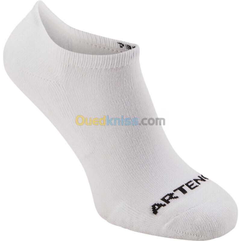 ARTENGO CHAUSSETTES DE TENNIS BASSES RS 100 BLANCHE LOT DE 3