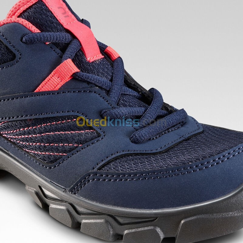 QUECHUA Chaussures de randonnée enfant avec lacets MH100 bleu corail du 35 au 38