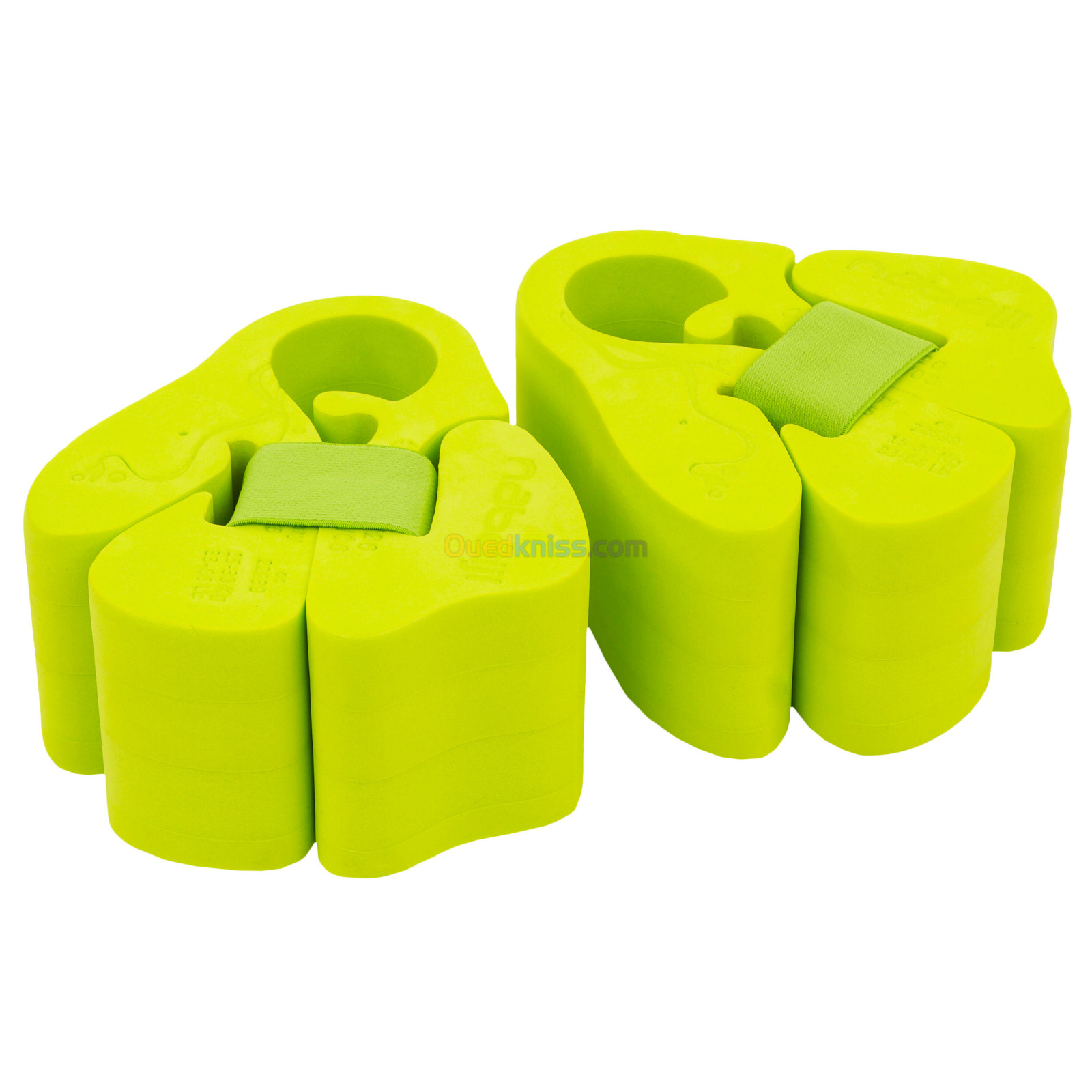 NABAIJI Brassards piscine en mousse vert avec sangle élastiquée pour enfant de 15-30 kg