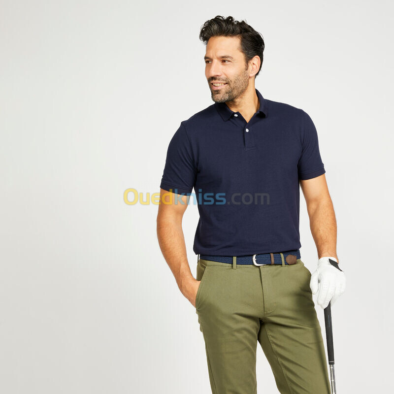 INESIS Polo de golf manches courtes Homme - MW500 bleu marine