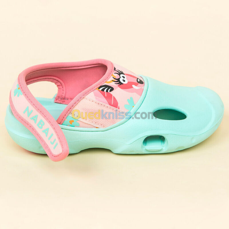 NABAIJI Chaussure Sabot Piscine enfant CLOG 500 Gazelle Menthe