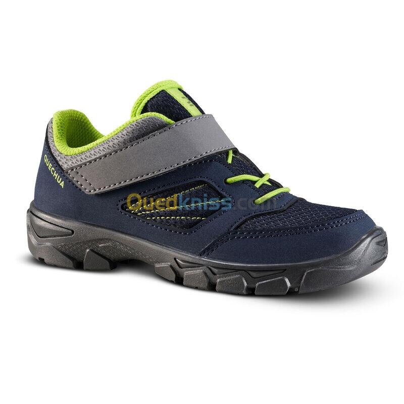 QUECHUA Chaussures de randonnée enfant avec scratch -  NH100 bleu - 24 à 34