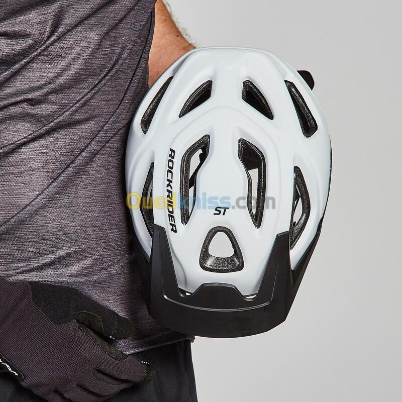 ROCKRIDER CASQUE VELO VTT ST 100 BLANC