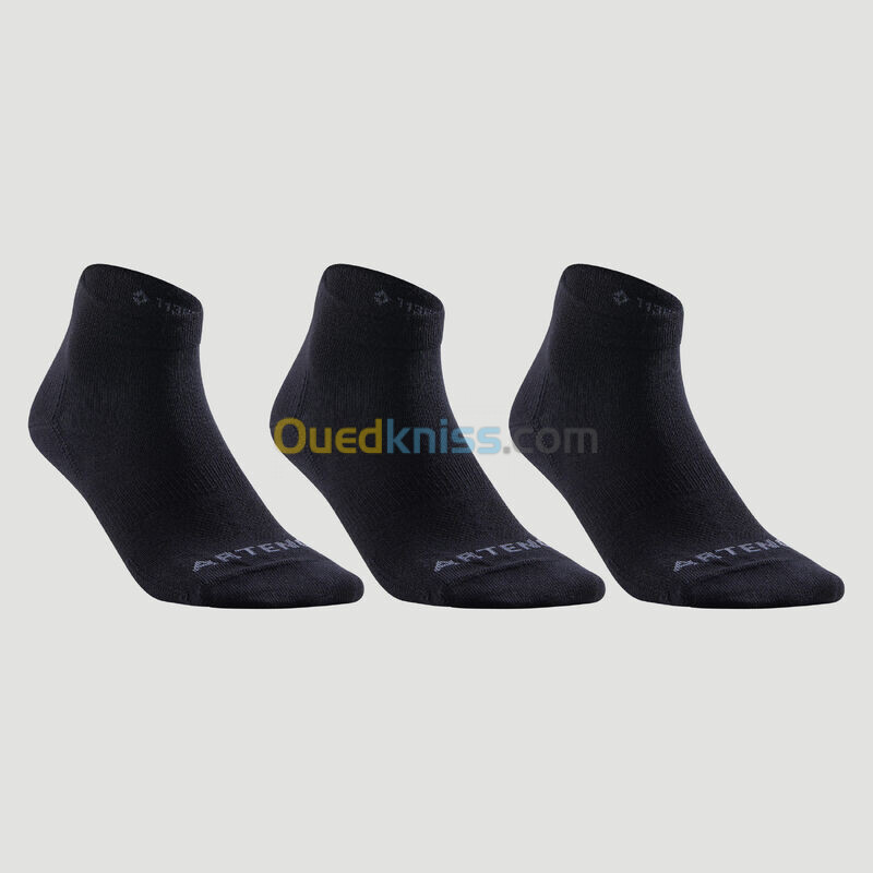 ARTENGO CHAUSSETTES DE SPORT MI-HAUTES ARTENGO RS 160 NOIR LOT DE 3