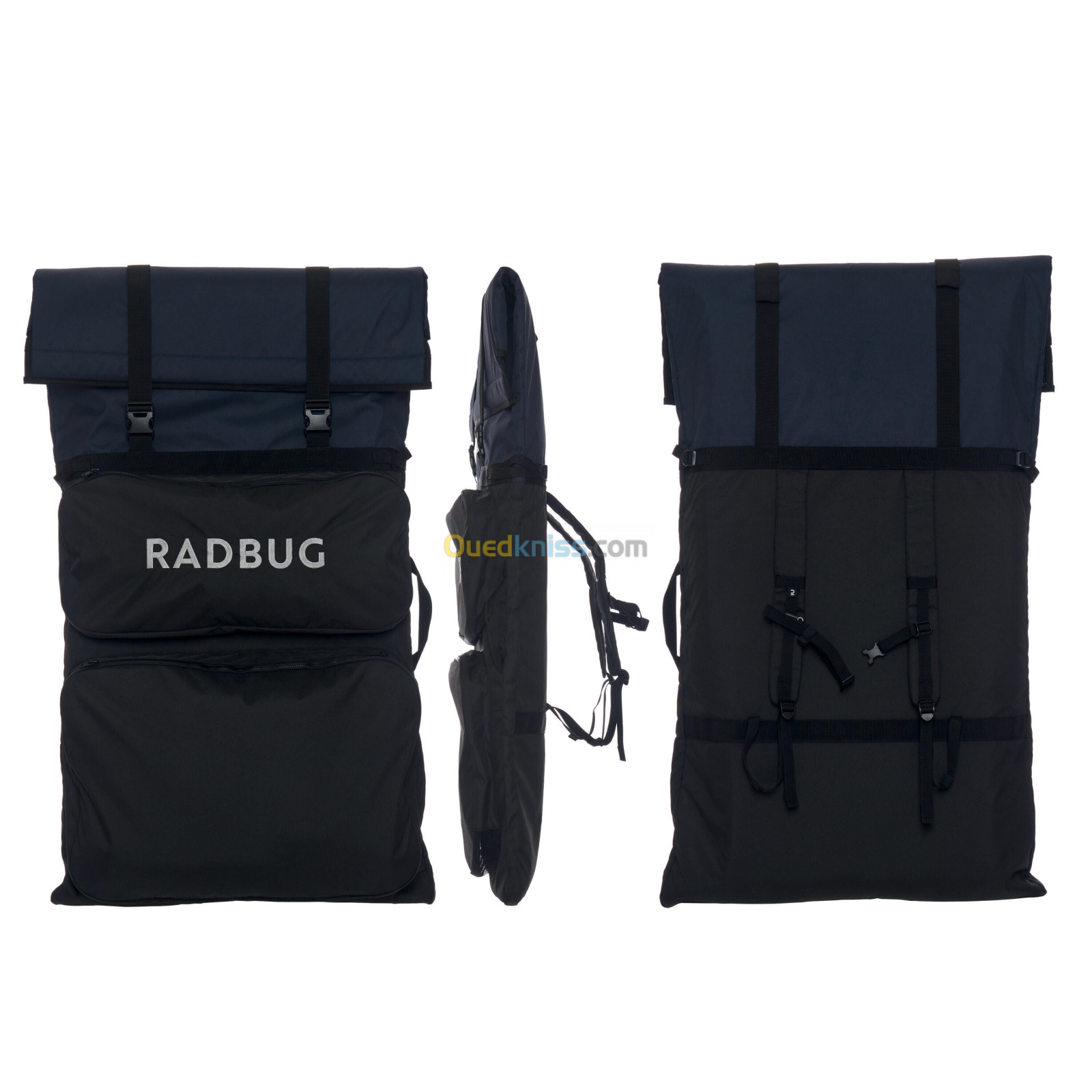 RADBUG Housse double Bodyboard 500 QUIVER noir bleu