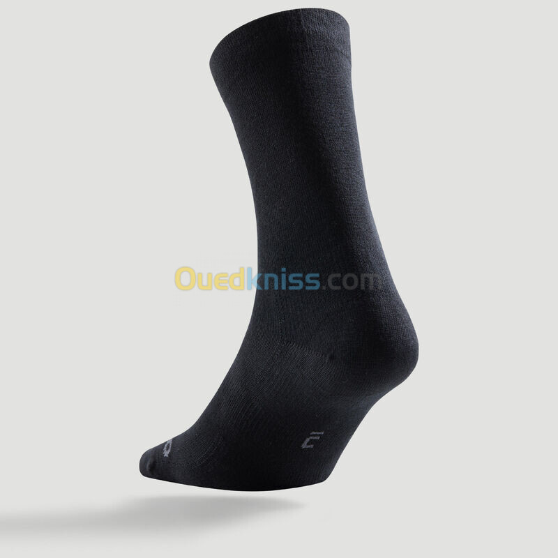 ARTENGO Chaussettes de Sport Hautes Rs 160 Noir Lot de 3