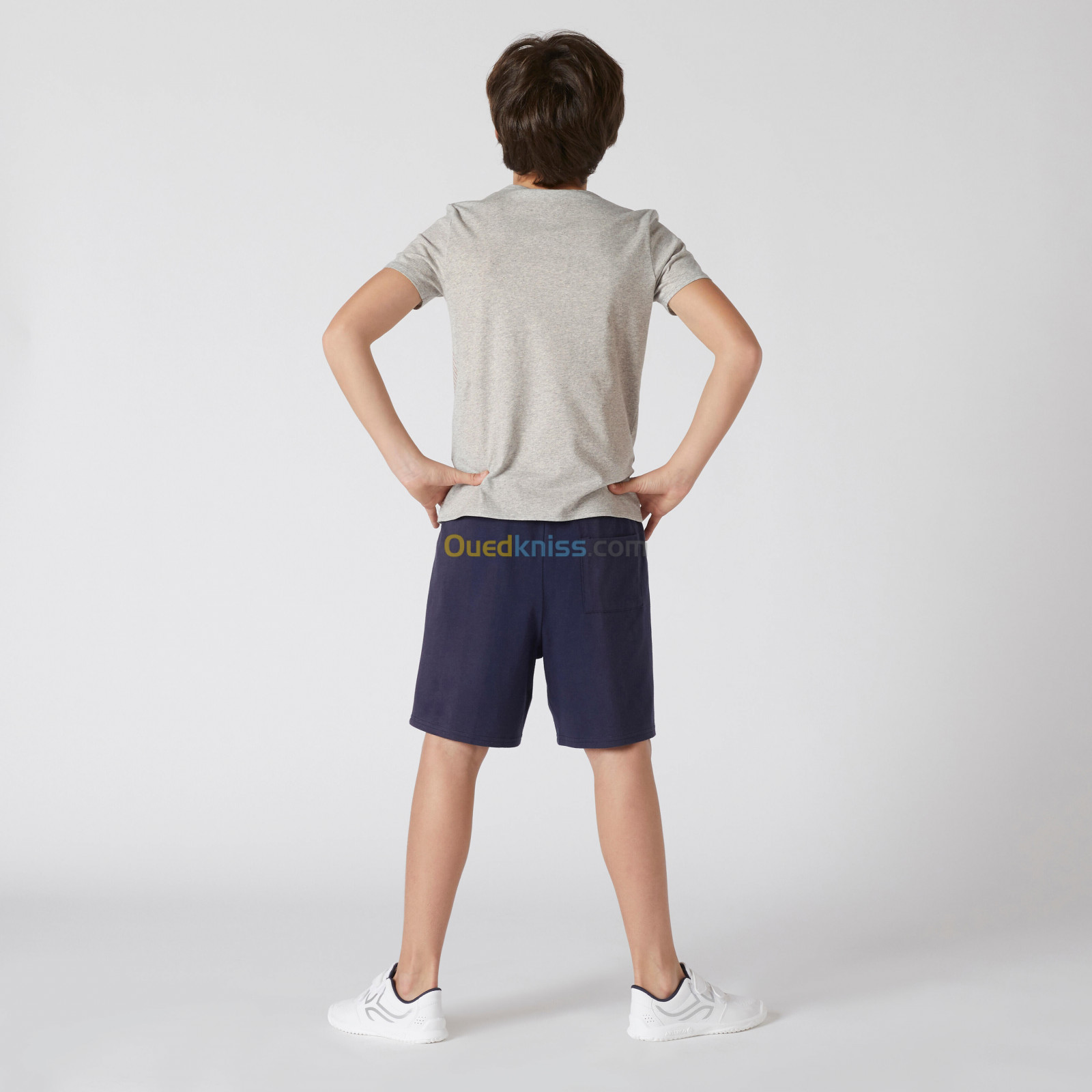 DOMYOS Short enfant coton - Basique marine