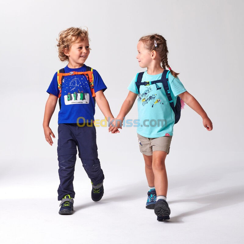 QUECHUA Chaussures de randonnée enfant avec scratch MH100 bleu du 24 AU 34
