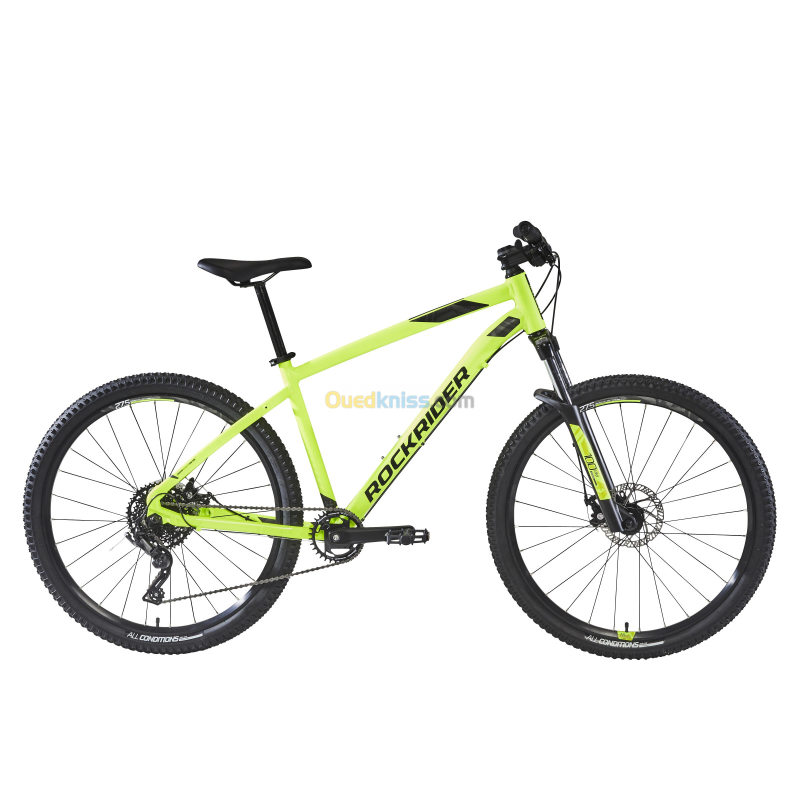 ROCKRIDER VÉLO VTT ST 530 MDB JAUNE 27,5"