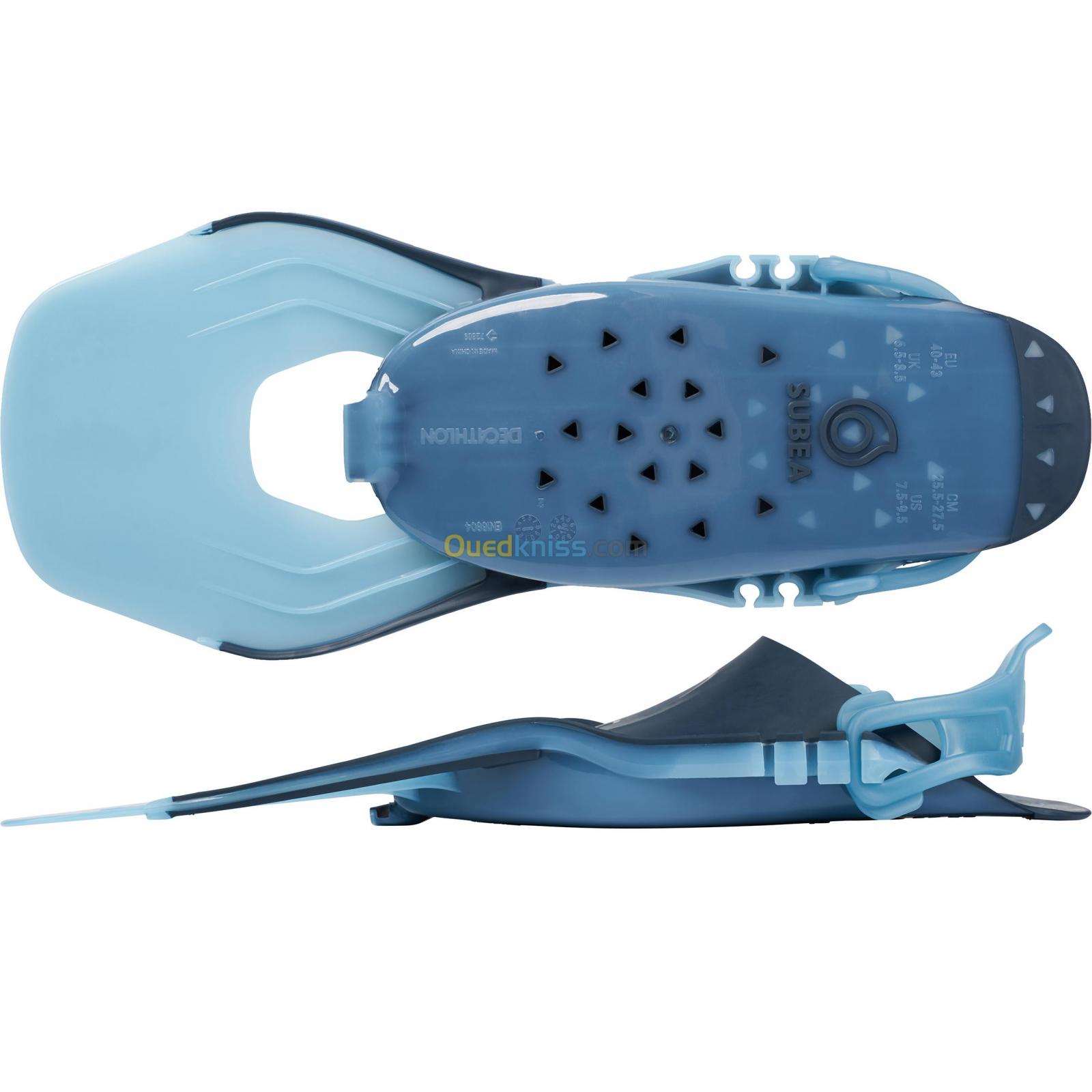 SUBEA Palmes de snorkeling SUBEA SNK 100 réglable adulte Turquoise