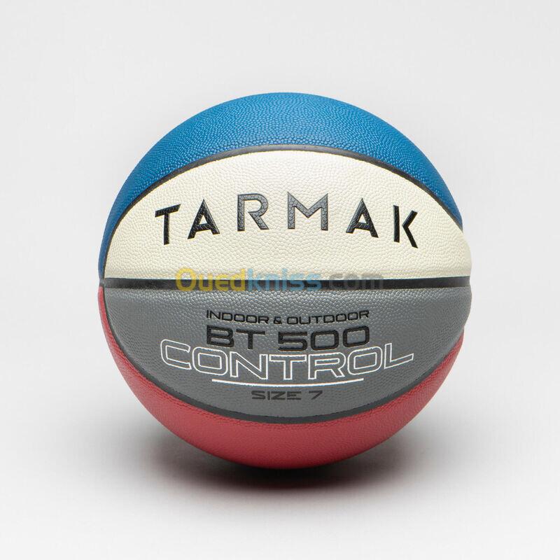 TARMAK Ballon de basketball taille 7 - BT500 bleu blanc rouge