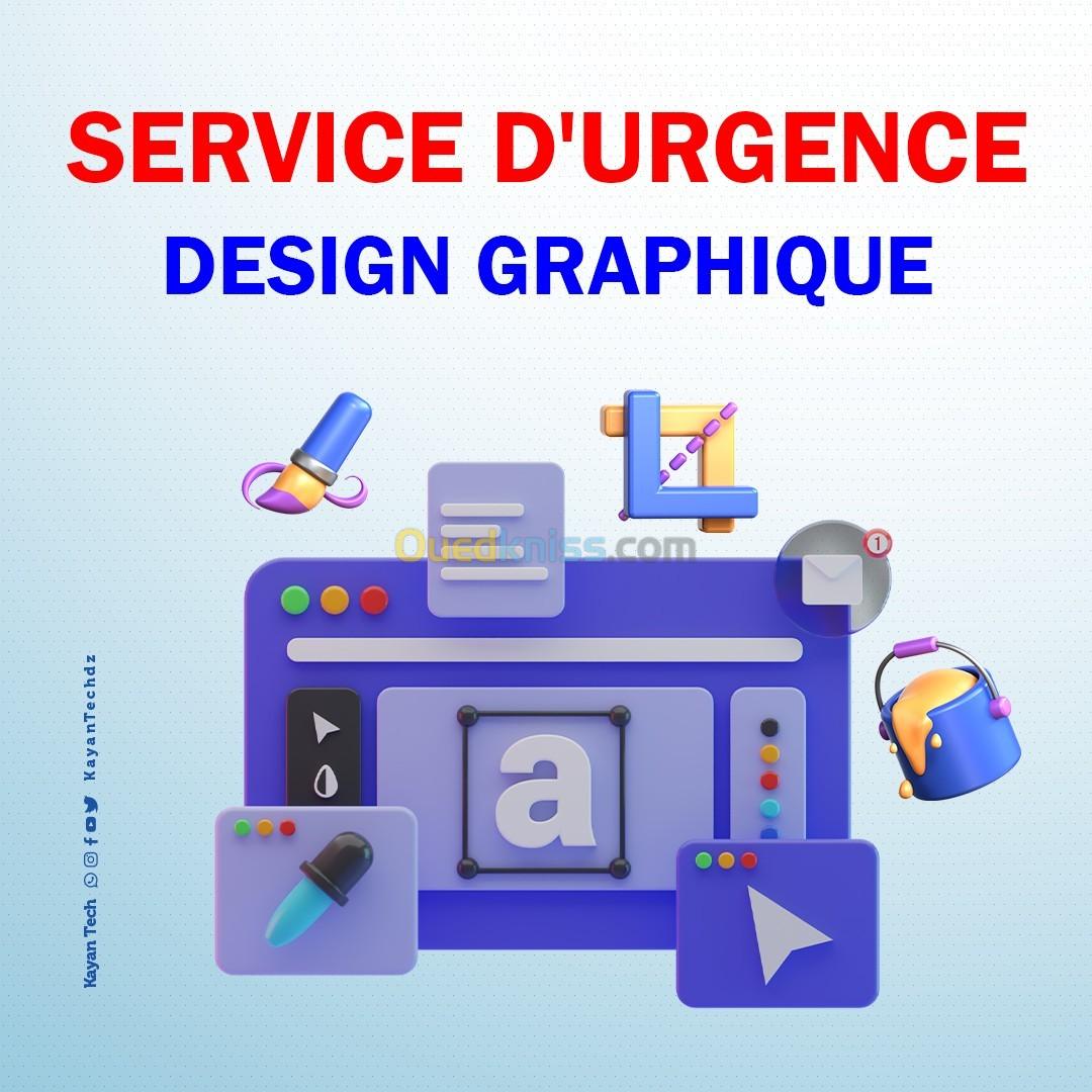 Service d'urgence de conception numérique ( graphique design )