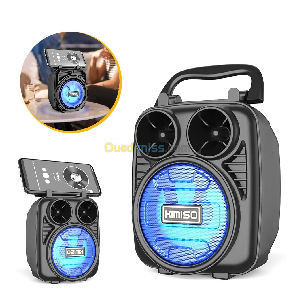 Haut-parleur KST-1182 sans fil portable Bluetooth Support USB, Micro SD, radio FM et AUX