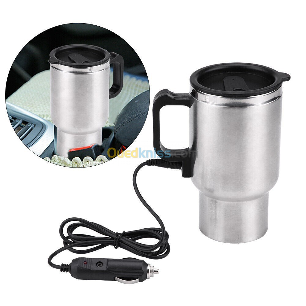 Thermos electrique chauffant pour voiture avec prise Allume Cigare Chauffe Eau,Thé,Café