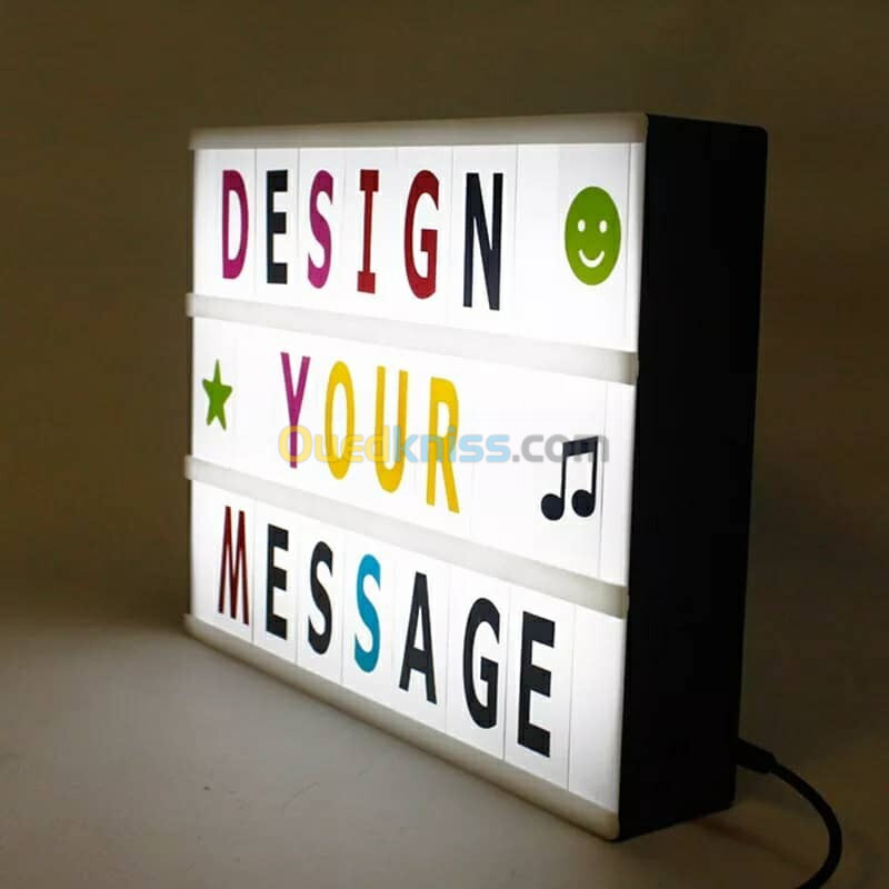 Light box led message - Coloré