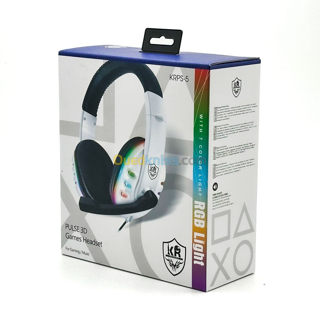 Casque Gaming Filaire 3en1 PS5/PS4/XBOX/PC