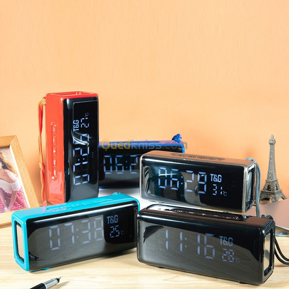 TG-174 bluetooth Speaker LED Temperature Alarm Clock Speaker Portable