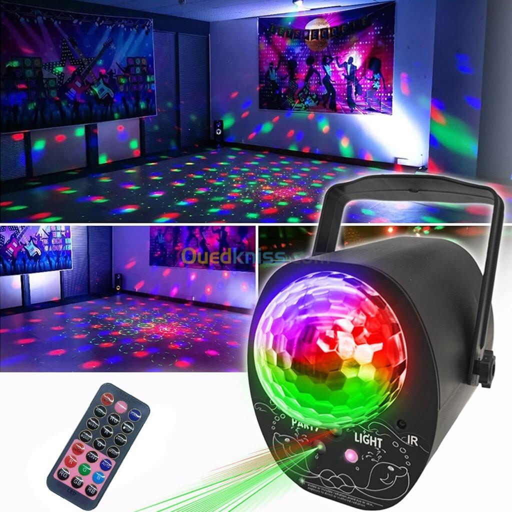 Boule Disco Stroboscopique Lumières de Fête Activées par le Son