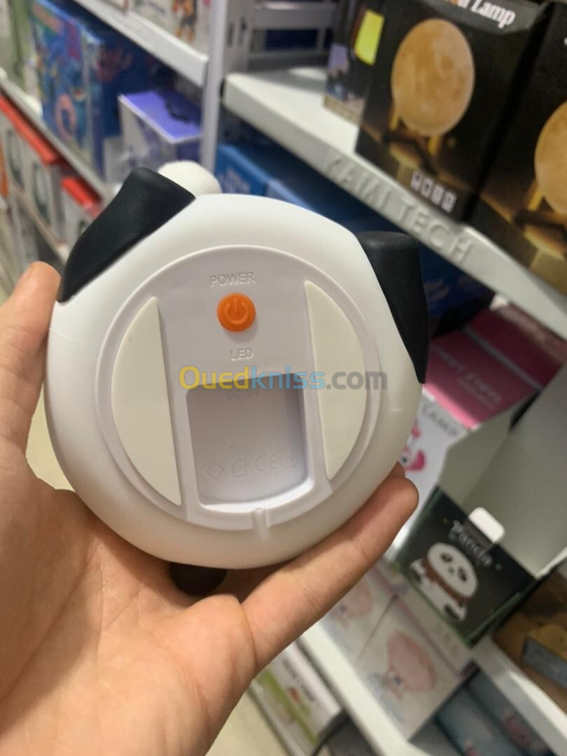 Veilleuse Forme de Panda Silicone Rechargeable Pour Bébé