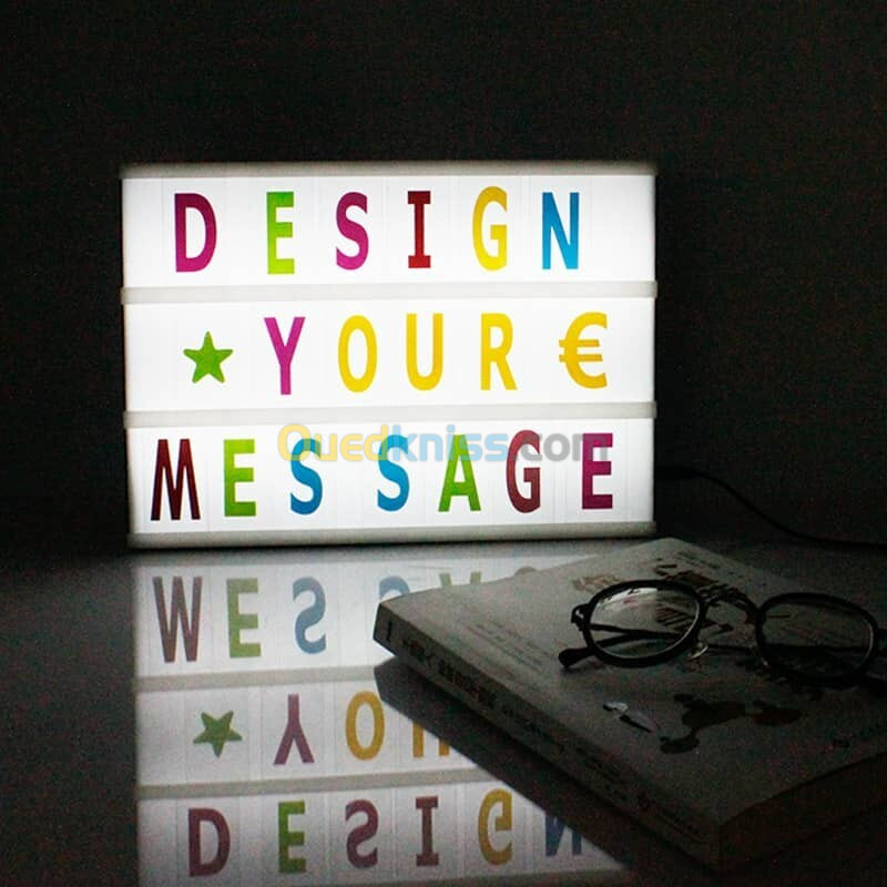 Light box led message - Coloré